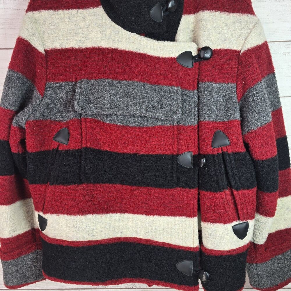 Isabel Marant Étoile Wool Blend Stripe Coat Women’s Sz EU 36 Button Closure